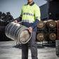Syzmik Mens Hi Vis Spliced Polo - Long Sleeve Hoop Taped (ZH235)