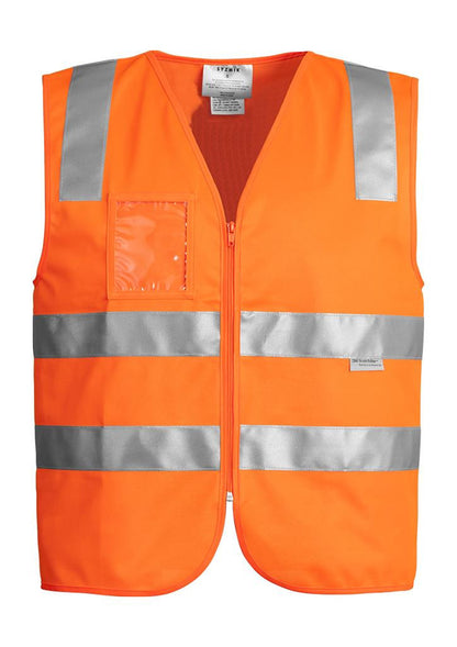 Syzmik-Syzmik Day/Night Full Zip Vest-Orange / XS-Uniform Wholesalers - 2