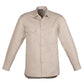 Syzmik-Syzmik Light Weight Tradie Gents  Shirt - Long Sleeve-Sand / S-Uniform Wholesalers - 5